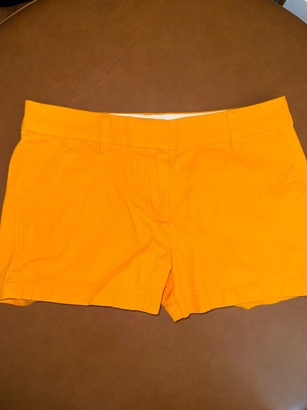 J. Crew Bright Yellow Orange Cotton Shorts 4